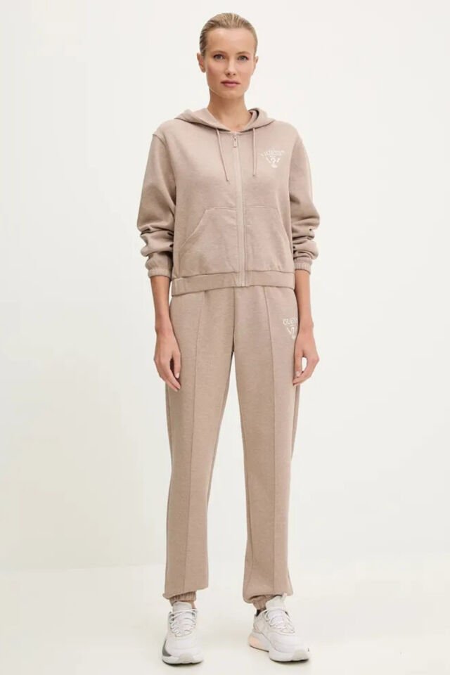 Guess Roberta Tam Fermuarlı Sweatshirt Ceket