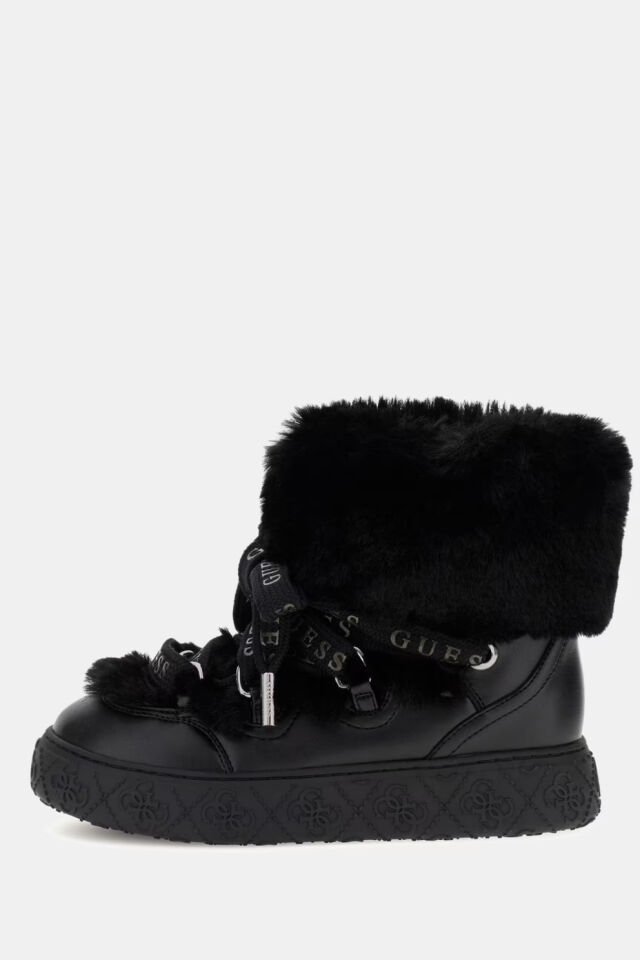 Guess Unessa Suni Kürk Bilek Botu Siyah