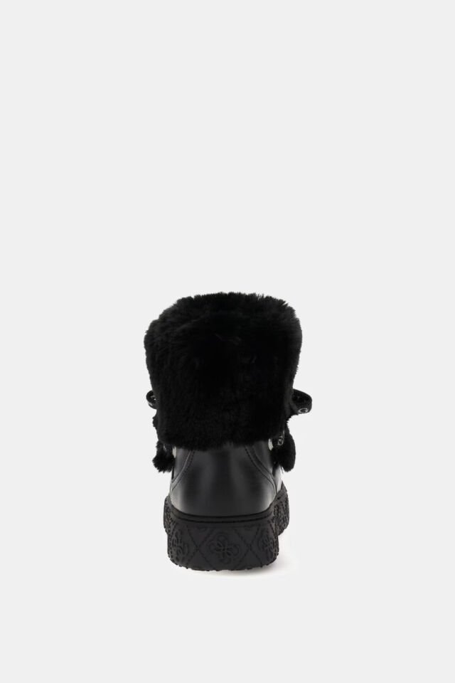 Guess Unessa Suni Kürk Bilek Botu Siyah