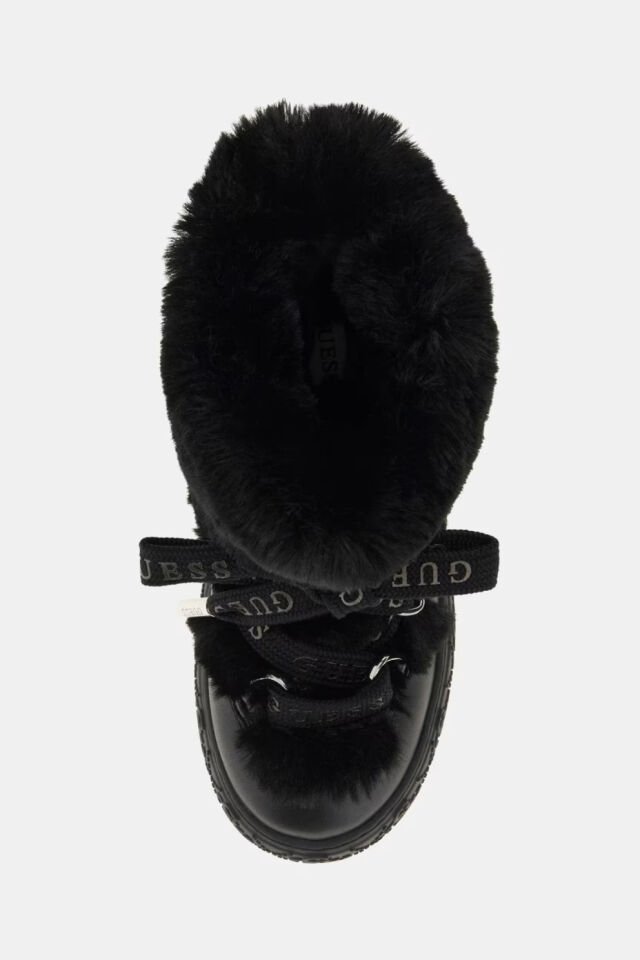 Guess Unessa Suni Kürk Bilek Botu Siyah
