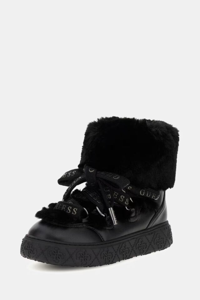 Guess Unessa Suni Kürk Bilek Botu Siyah