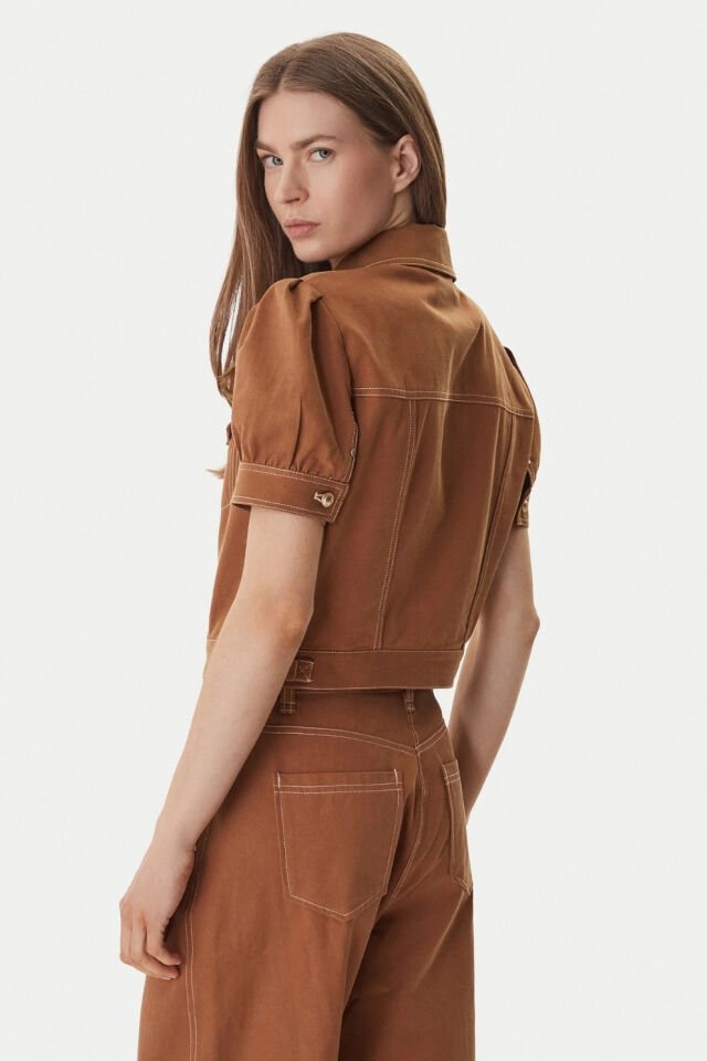 Guess Coreline Kadın Ceket Kahverengi