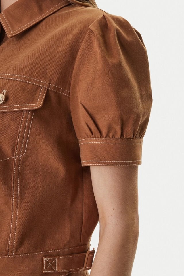 Guess Coreline Kadın Ceket Kahverengi