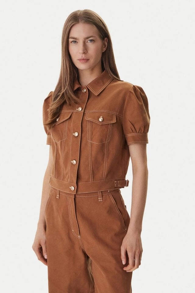 Guess Coreline Kadın Ceket Kahverengi