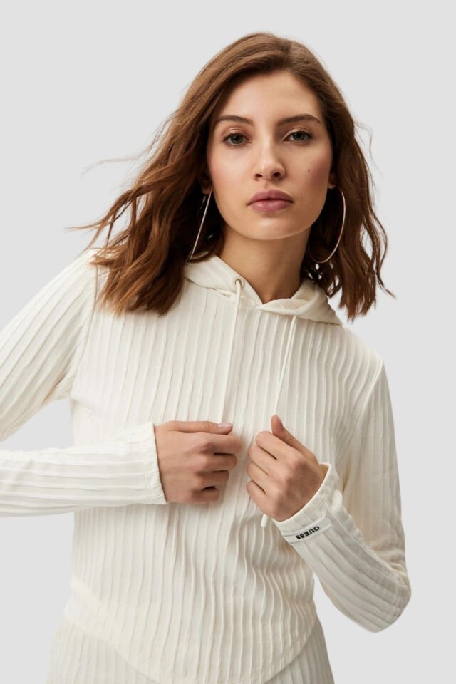 Guess Anneka Hoodıe Sweats Siyah