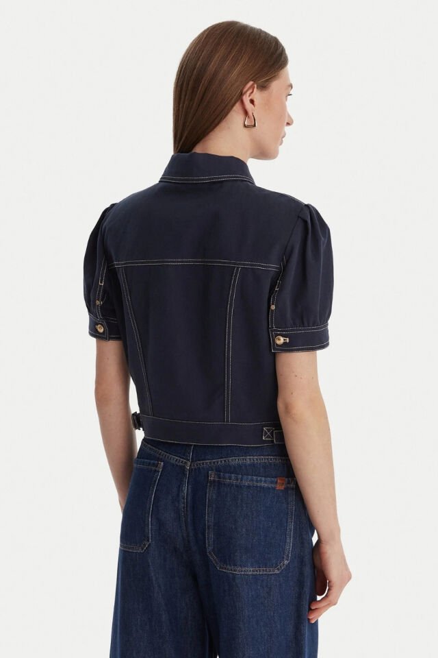 Guess Coreline Kadın Ceket Koyu Mavi