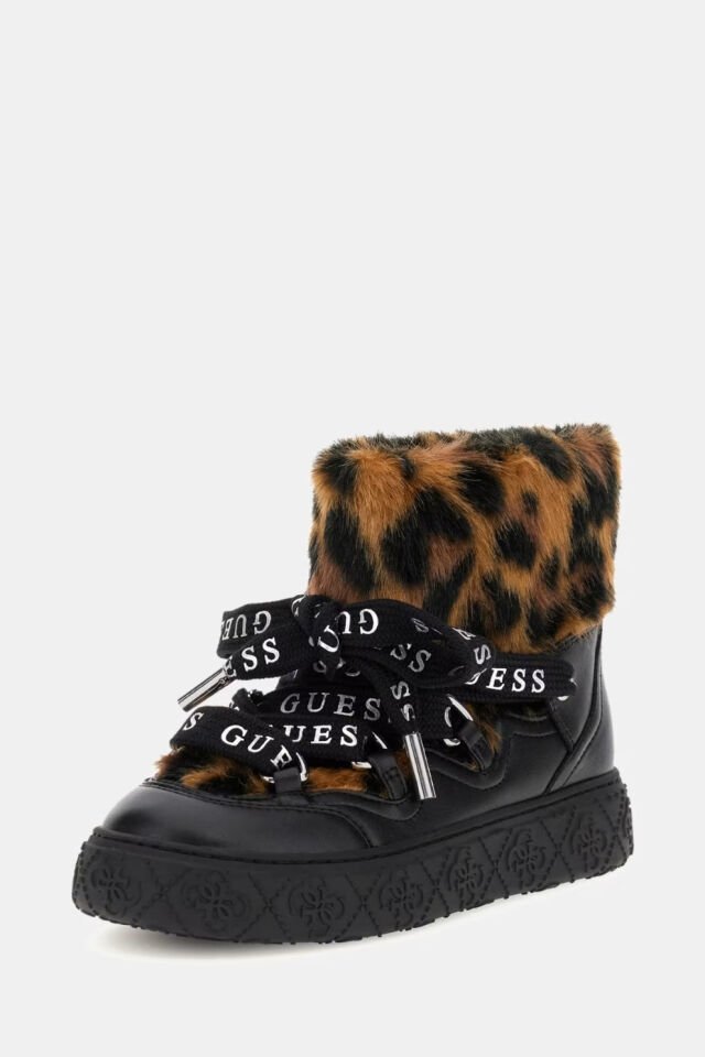 Guess Unessa Suni Kürk Bilek Botu Leopar
