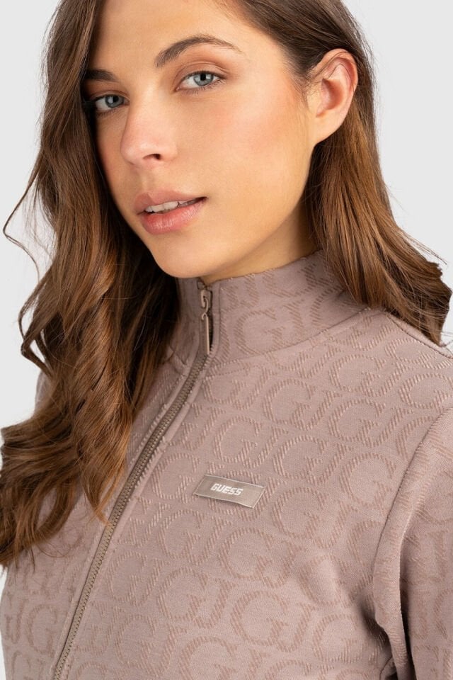 Guess Kadın Logolu Sweatshirt Hırka