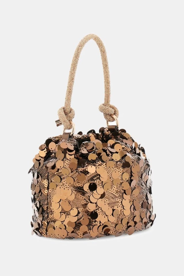 Guess Holiday Shine Mini El Çantası Bronz