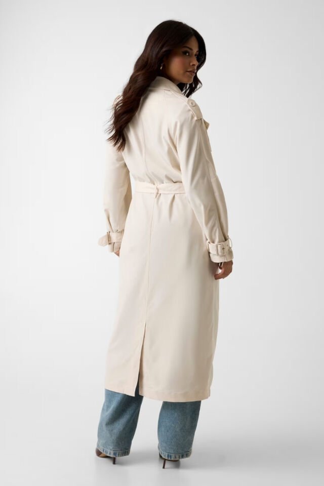 Guess  Viskoz Karışımlı Trençkot Bej