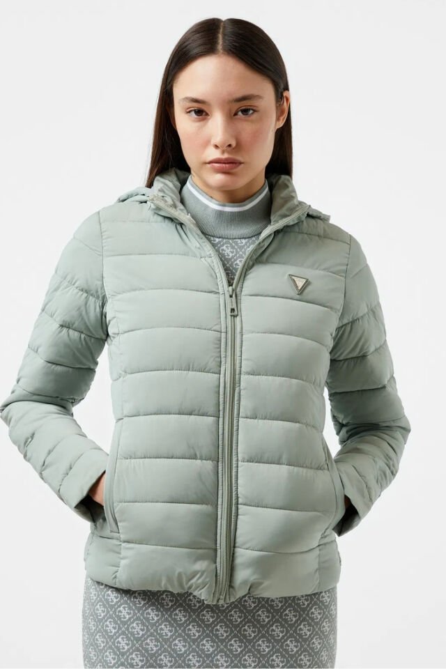 Guess Solid Heavy Diann Stretch Creamy Plain Yeşil Mont