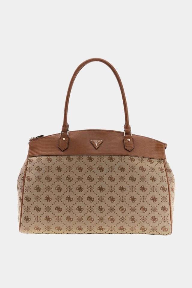 Guess Melinda Logo Kadın Seyahat Çantası Latte