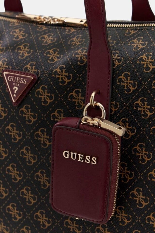 Guess Latona Carryon Büyük Boy El Çantası Kahverengi