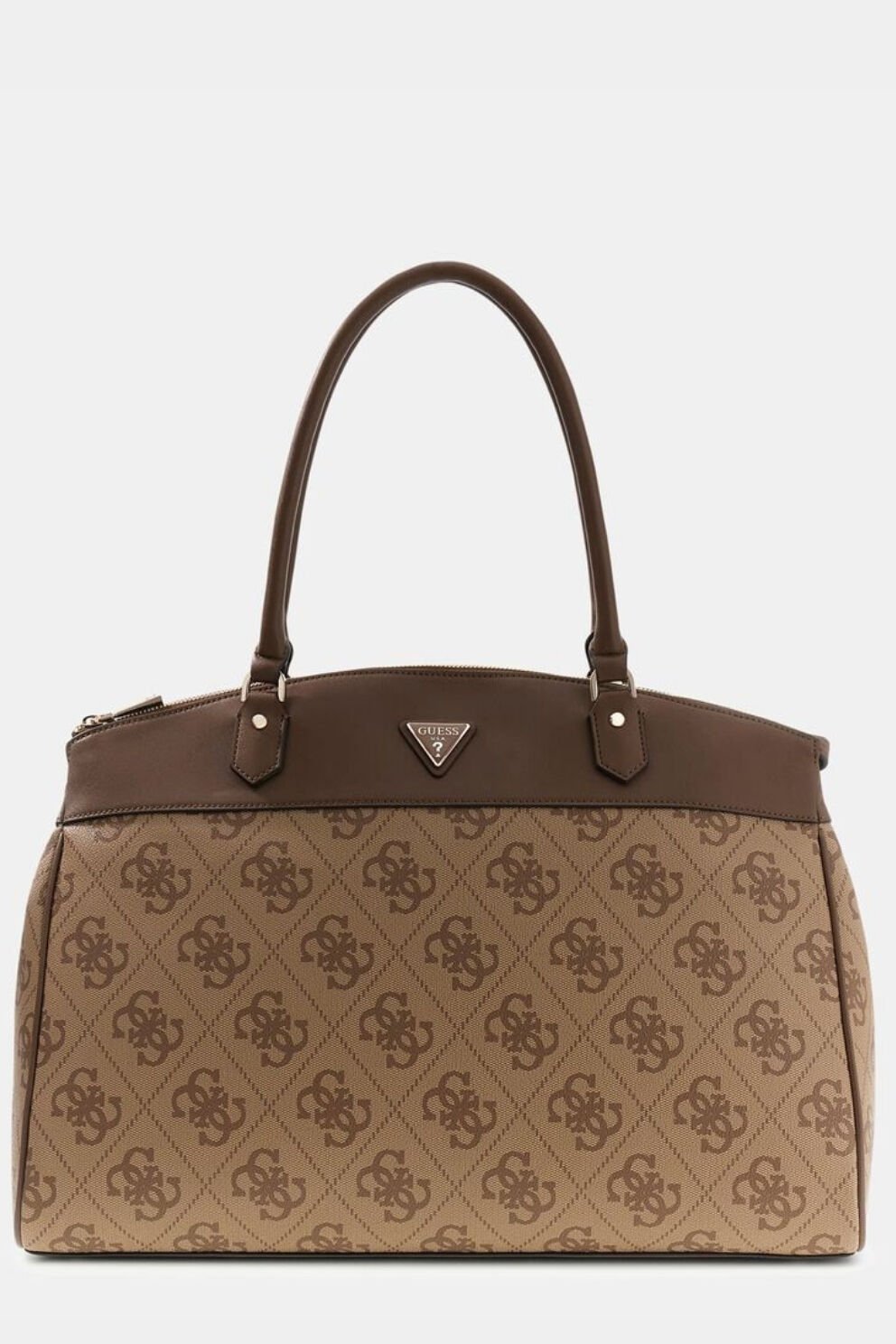 Guess Berta Maxi 4G Logolu Alışveriş Çantası Kahverengi