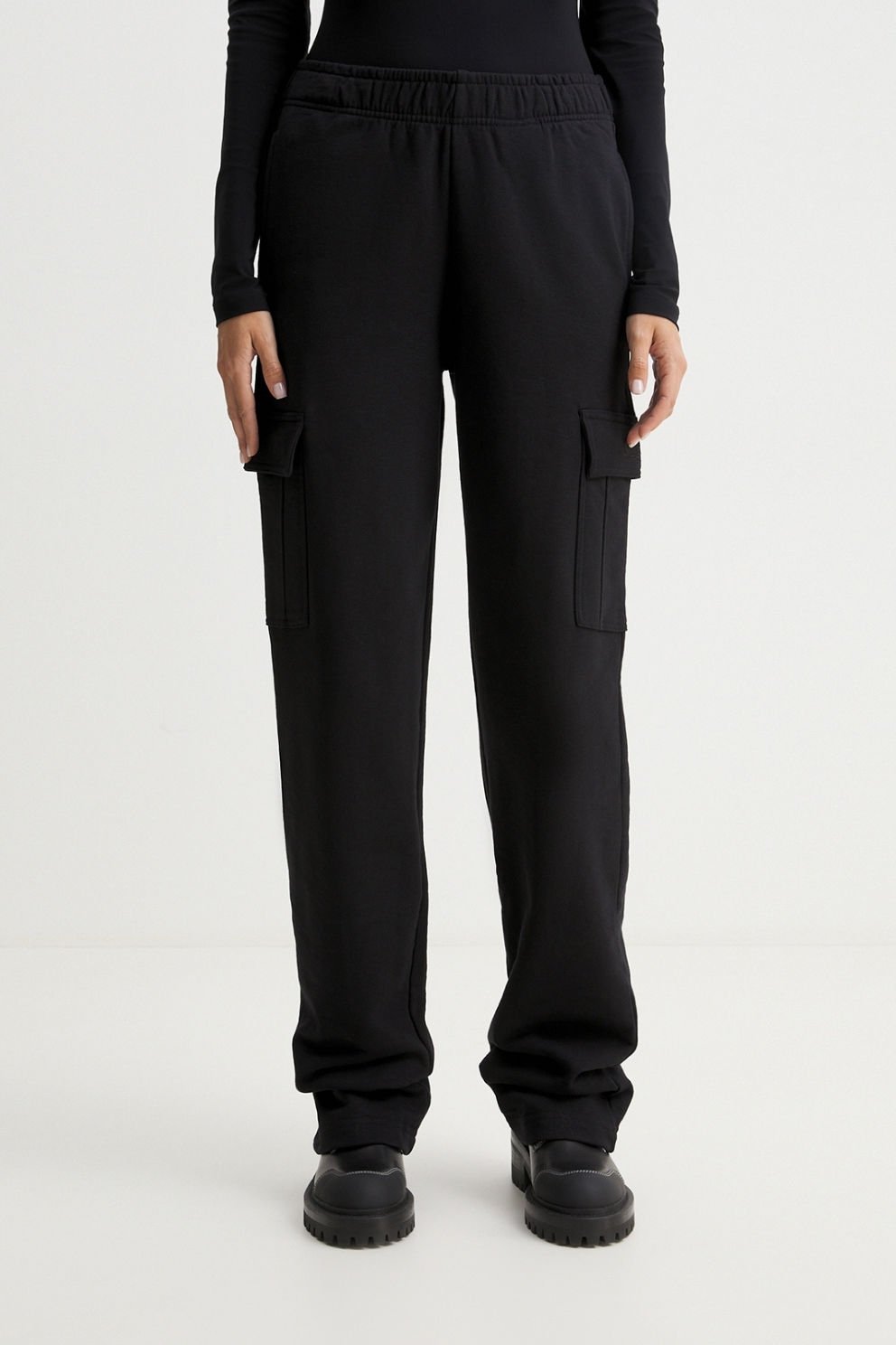 Guess Rgine Kargo Pantolon Kadın Eşofman Altı Siyah