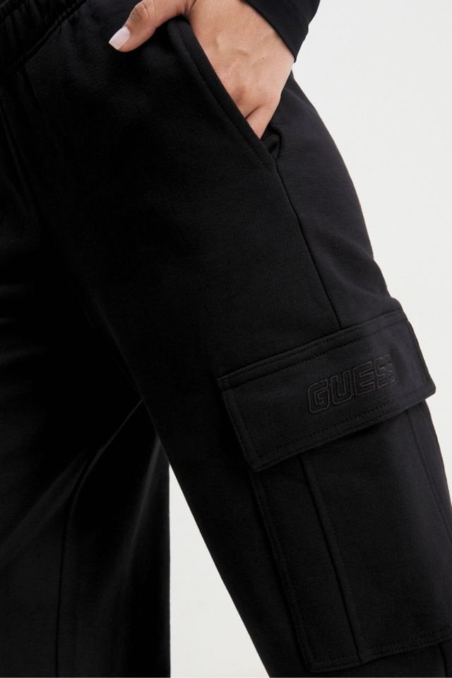 Guess Rgine Kargo Pantolon Kadın Eşofman Altı Siyah