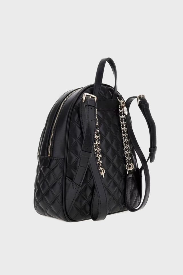 Guess Giully Kapitoneli Ayarlanabilir Omuz Askılı  Bayan Sırt Çantası Siyah