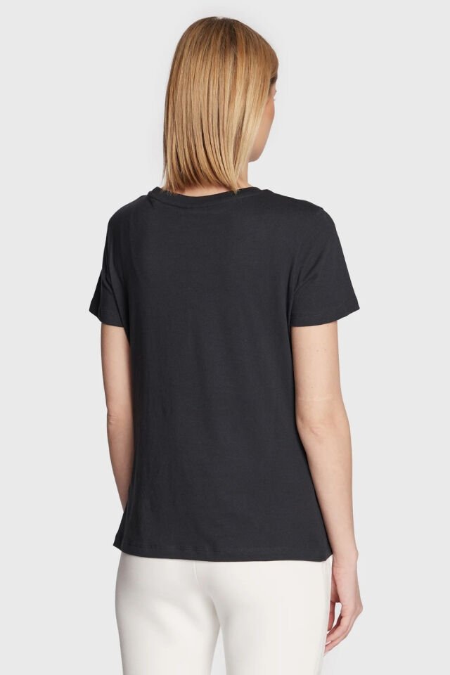 Guess Tişört Siyah Normal Kesim