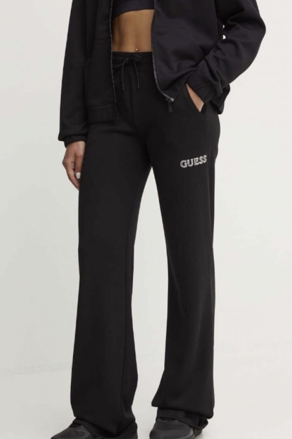 Guess Düz Uzun Pantolon Siyah