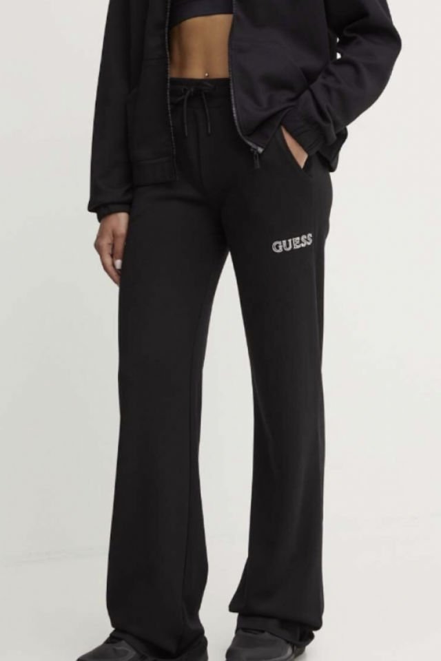 Guess Düz Uzun Pantolon Siyah