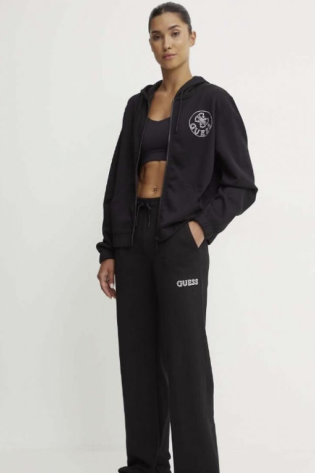 Guess Düz Uzun Pantolon Siyah