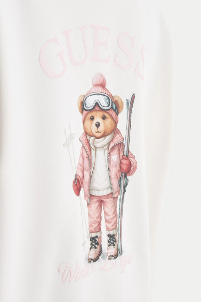 Guess Oversize Sweatshirt Ekru