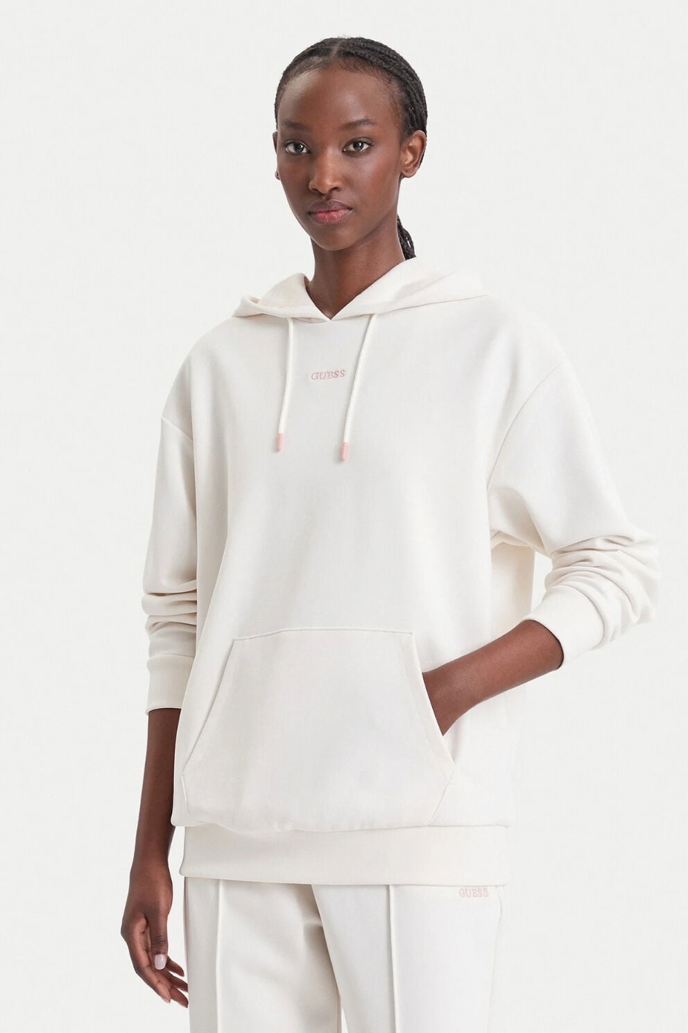 Guess Oversize Sweatshirt Ekru