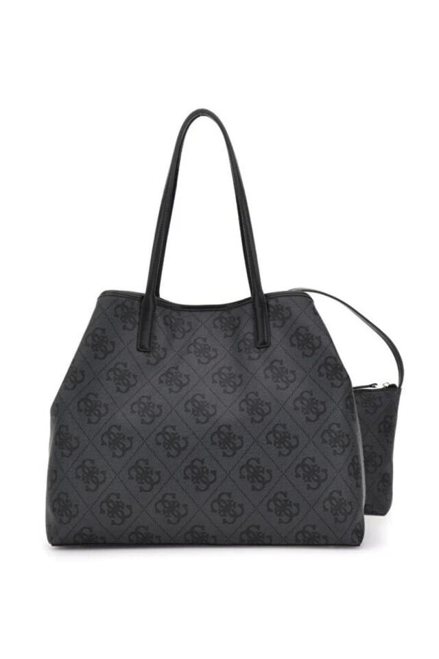 Erenia Tote Çanta Suni Deri Siyah