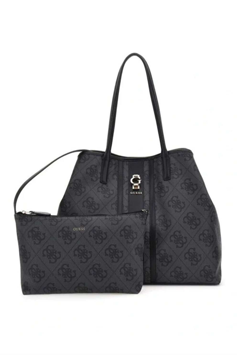 Erenia Tote Çanta Suni Deri Siyah