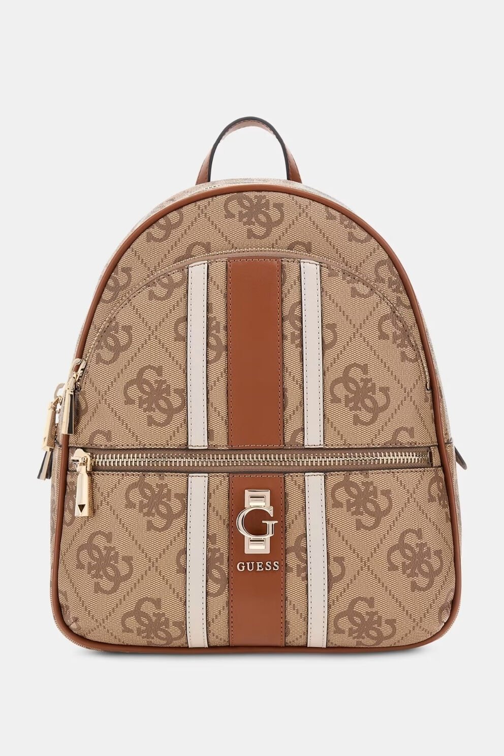 Guess 4G Logolu Erenia Sırt Çantası Açık Kahverengi