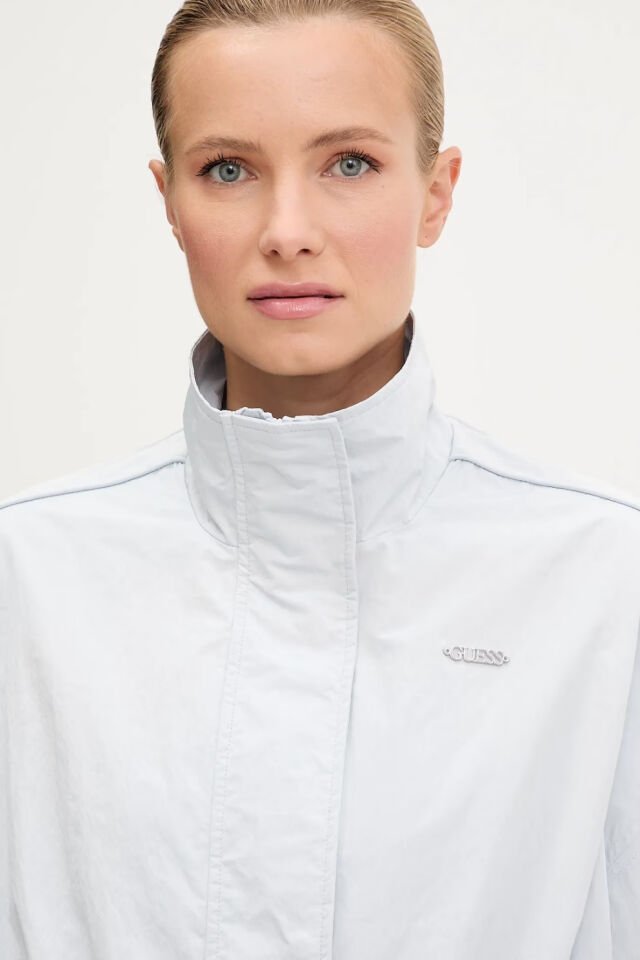 Guess Crop Kadın Kışlık Ceket Mavi