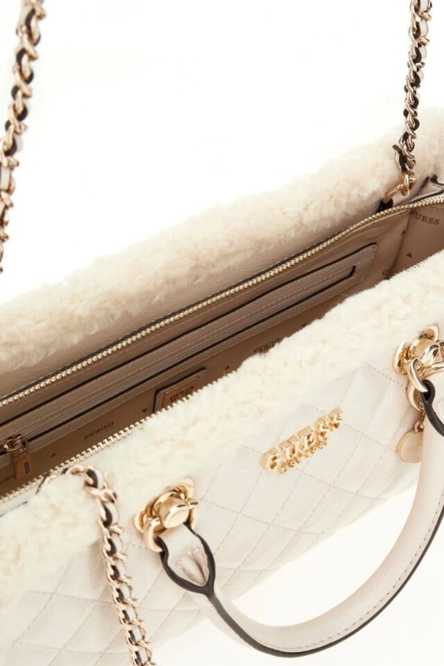 Guess Lida Kadın Ekru El Çantası
