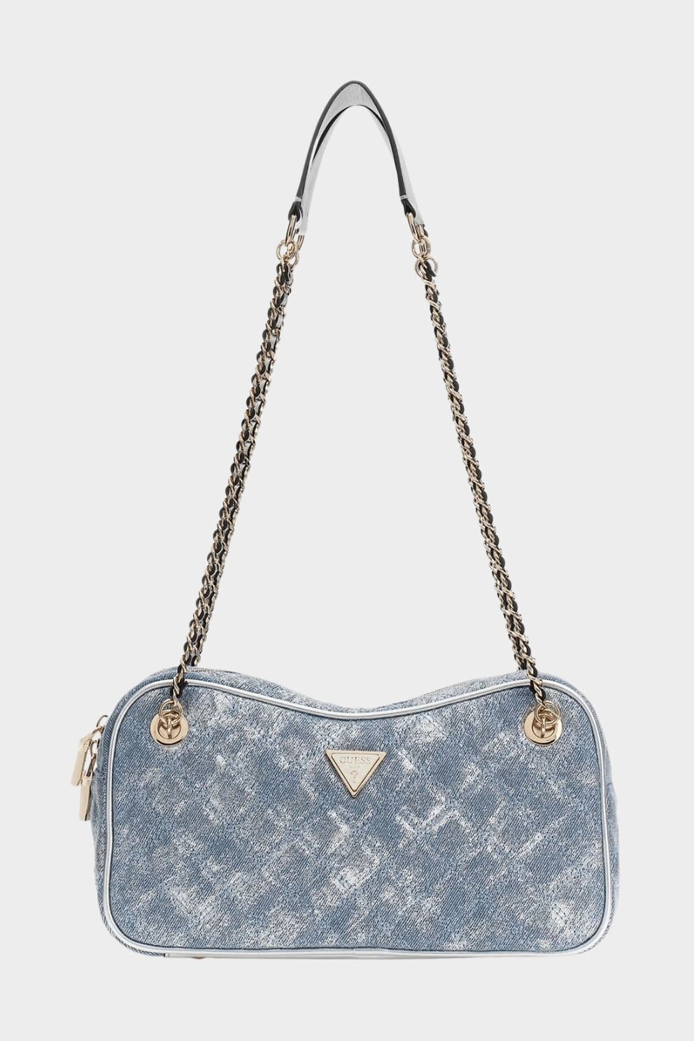 Guess Giully Kapitone Omuz Çantası Mavi