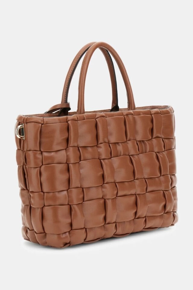 Guess Marion Dokuma El Çantası Kahverengi