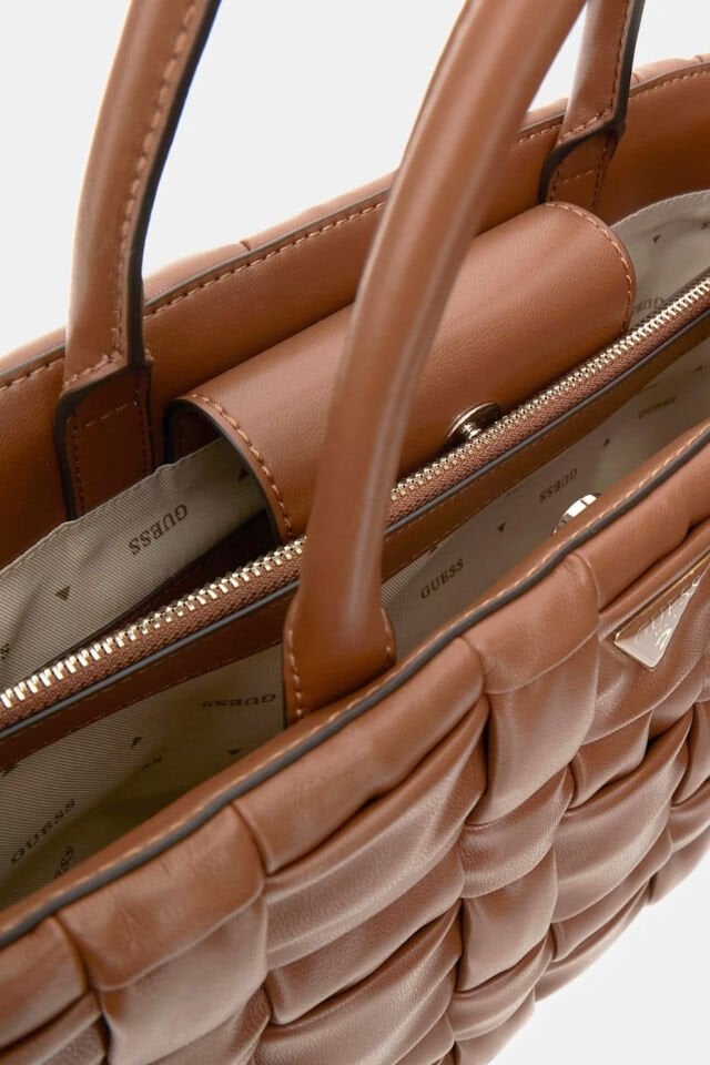 Guess Marion Dokuma El Çantası Kahverengi