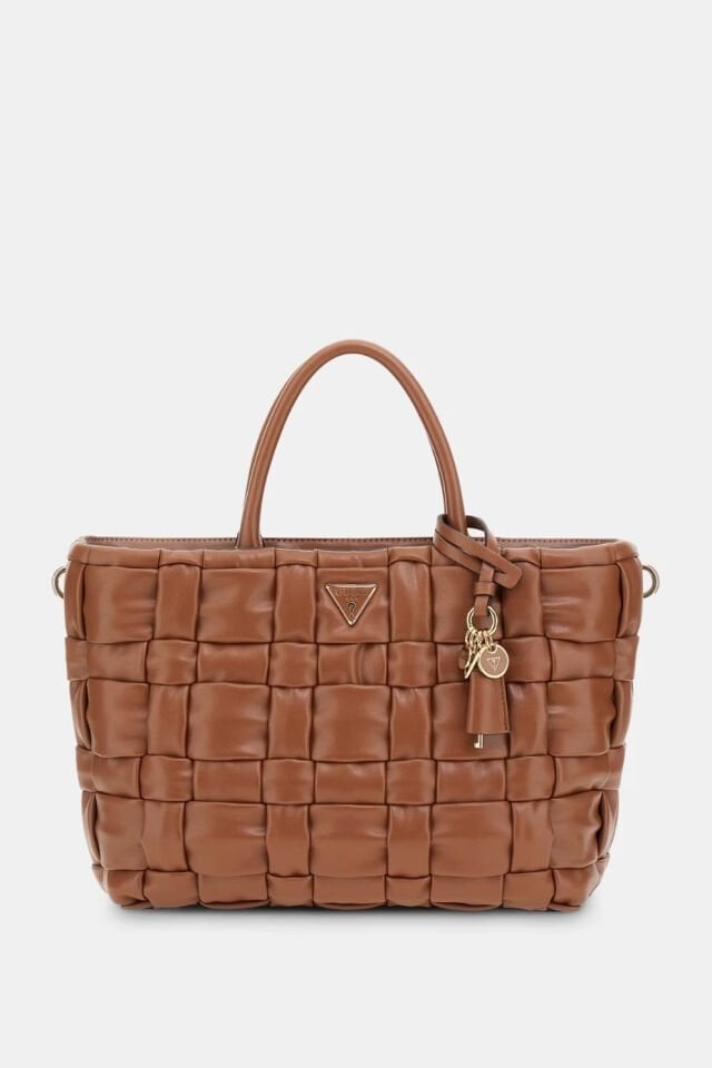 Guess Marion Dokuma El Çantası Kahverengi