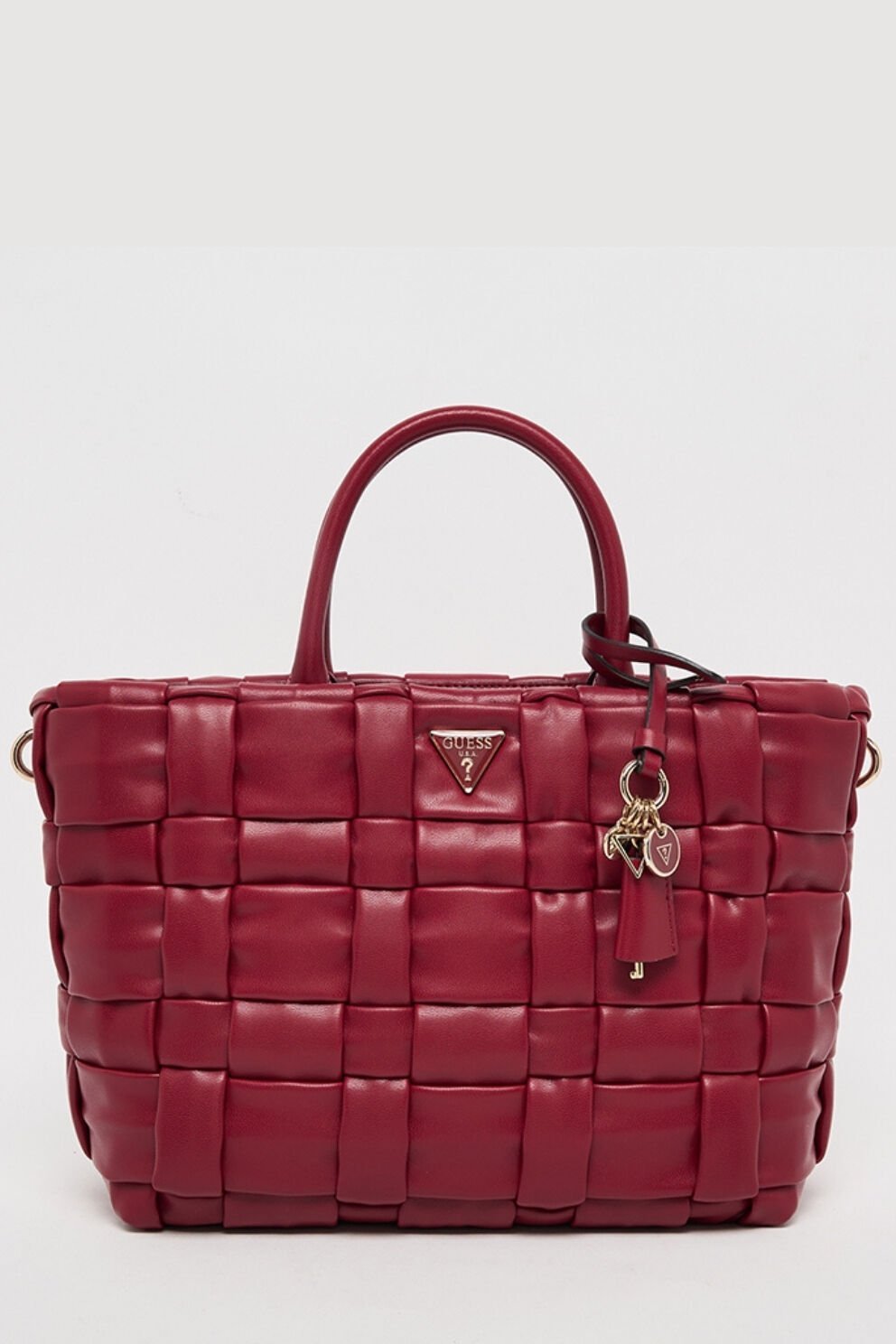 Guess Marion Dokuma El Çantası Kırmızı