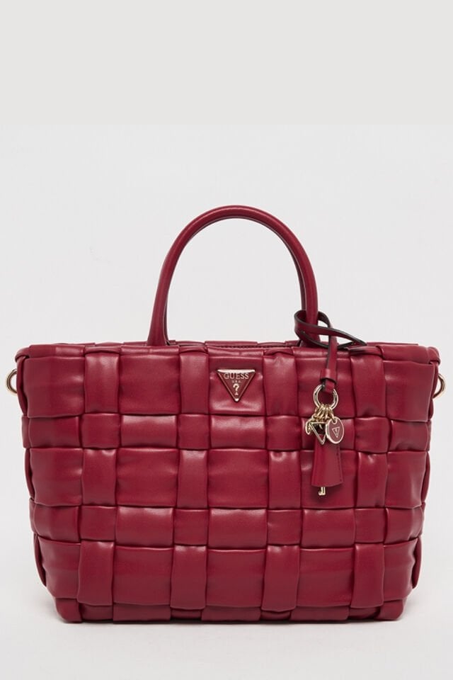 Guess Marion Dokuma El Çantası Kırmızı