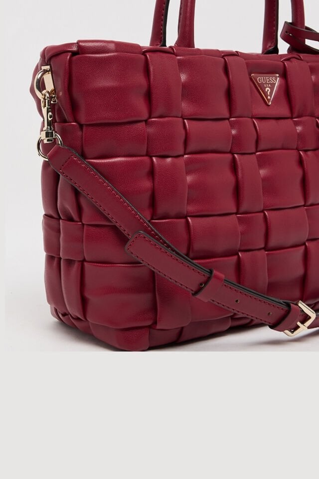 Guess Marion Dokuma El Çantası Kırmızı