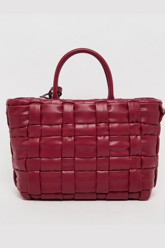 Guess Marion Dokuma El Çantası Kırmızı