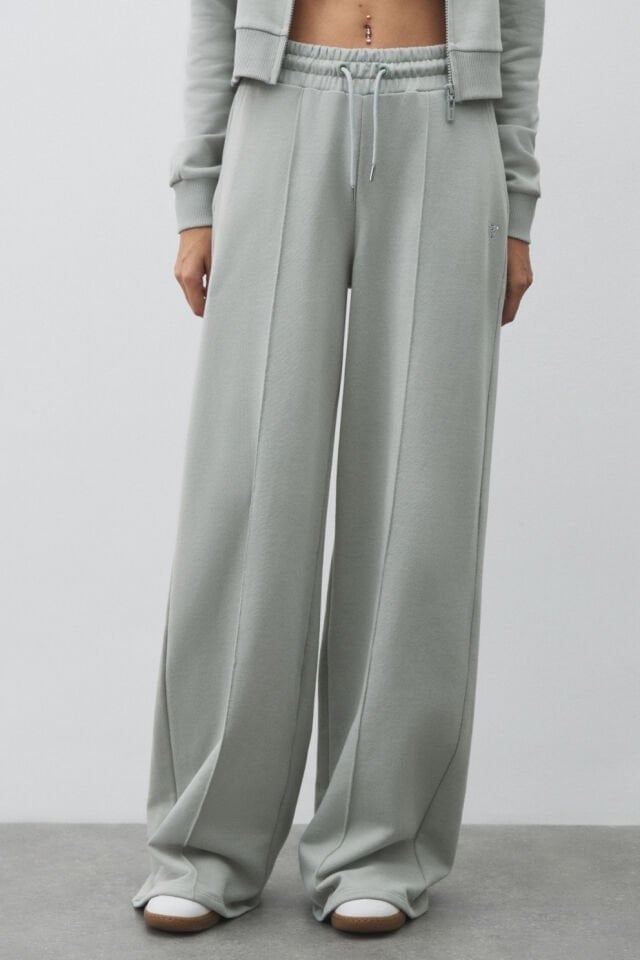 Guess Bol Paça Pantolon Yeşil