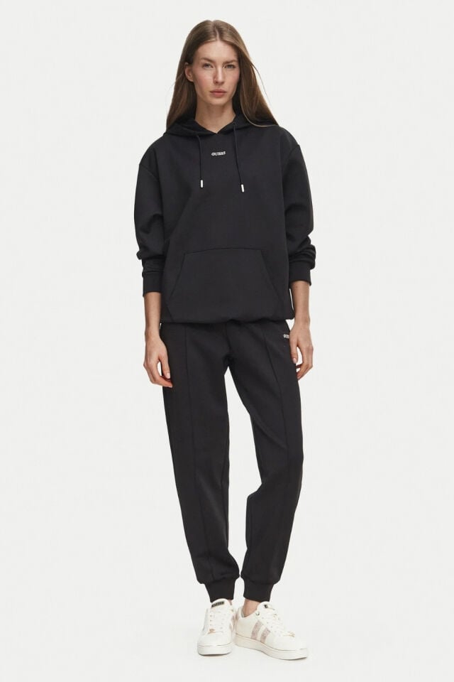 Guess Oversize Sweatshirt Siyah