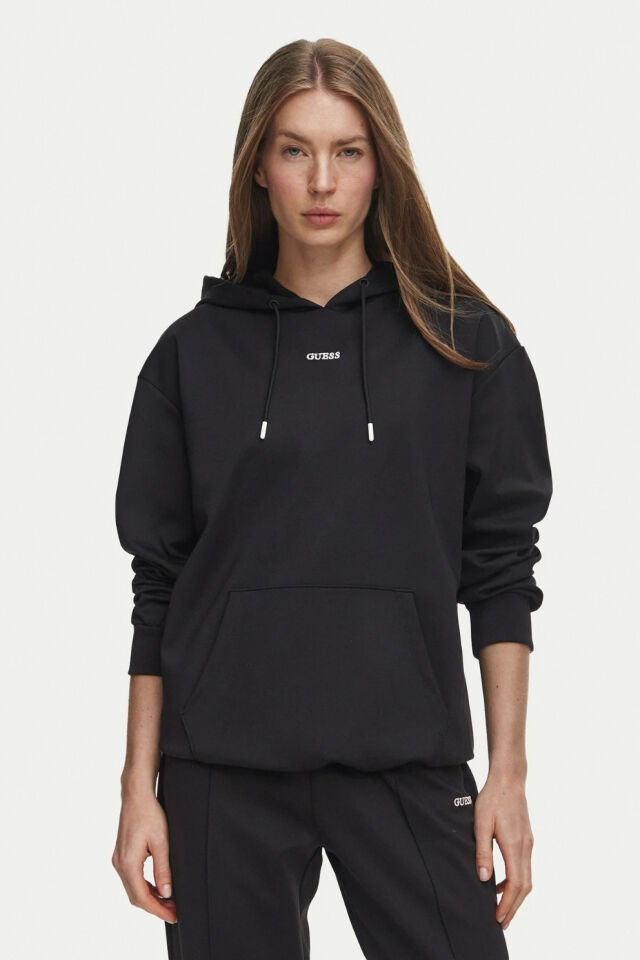 Guess Oversize Sweatshirt Siyah