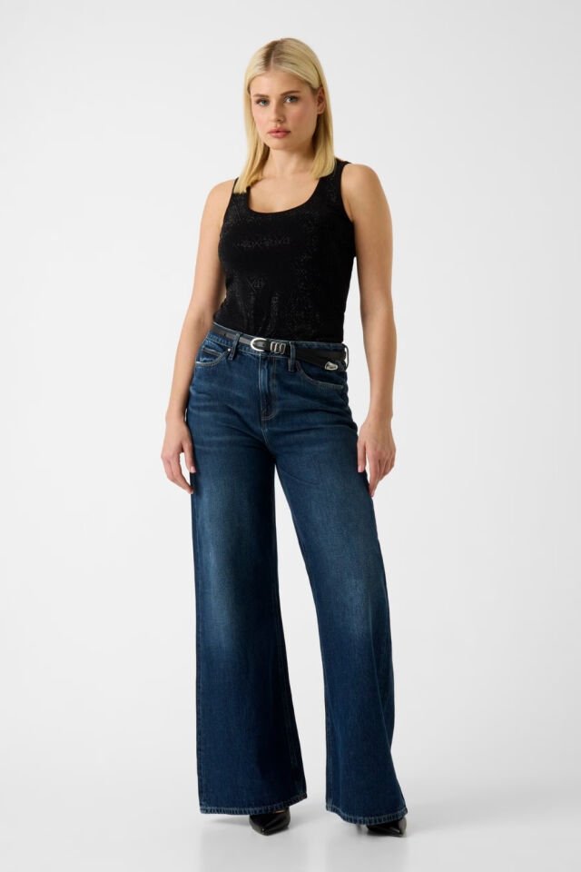 Guess  Logo Baskılı Atlet Siyah