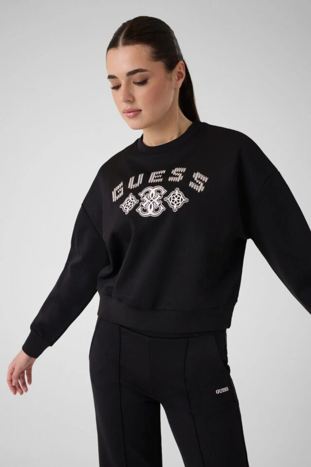 Guess Kadın Siyah Sweatshirt