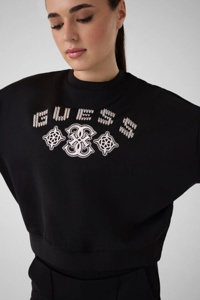 Guess Kadın Siyah Sweatshirt