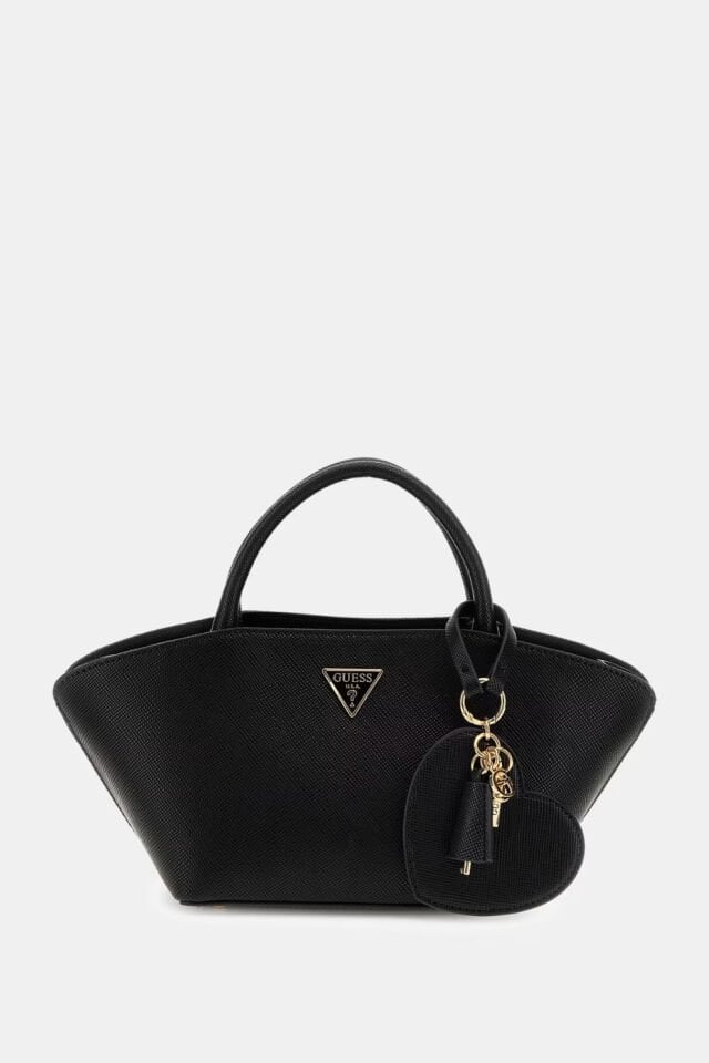 Guess Bolena Saffiano El Çantası Siyah