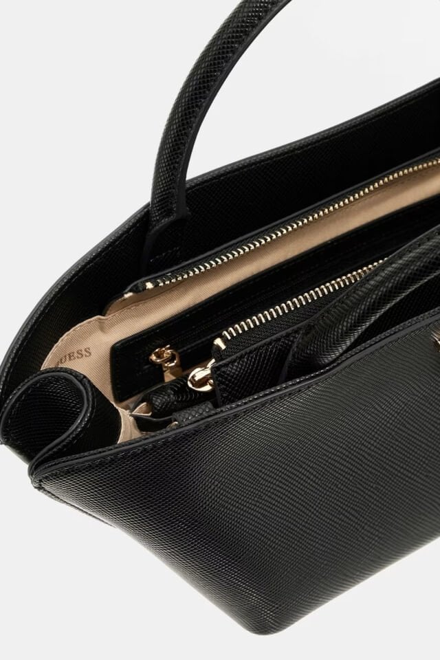 Guess Bolena Saffiano El Çantası Siyah