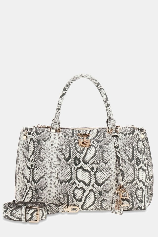 Guess Bianca Baskılı Omuz Çantası Çok Renkli Gri