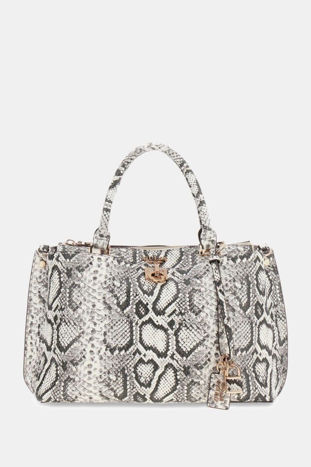 Guess Bianca Baskılı Omuz Çantası Çok Renkli Gri